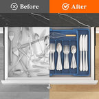 Lifewit Silverware Drawer Organizer, Expandable Utensil Tray - Image 4