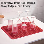 ZLR Silicone Dish Drying Mat & Heat Resistant Trivet - Image 8