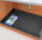 SIKADEER 31" x 22" Under Sink Mat Waterproof, Silicone Mat Kitchen Drawer Shelf by SIKADEER