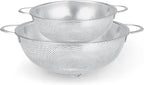 Gulex Stainless Steel Colander and Strainer Set，Metal Strainers by Gulex