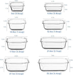 Vtopmart 8 Pack Glass Food Storage Containers - Image 2
