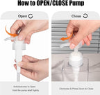 Pump Bottle, Refillable Plastic Empty Lotion Soap Dispenser Liquid Container - Image 2