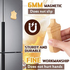 Vesici 24 Pcs Magnetic Wood Bottle Opener 2.5" DIY Bamboo Baby Bottle Shape - Image 3