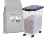IRIS USA Airtight Dog Food Storage Container, Attachable Wheels, - Image 2