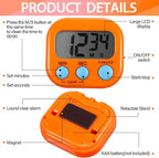 Weewooday 24 Pcs Digital Kitchen Timer Magnetic Timer Bulk On/Off Switch Minute - Image 6