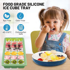 Silicone Ice Cube Trays 3Packs, Easy Release Ice Cube Molds - Image 3