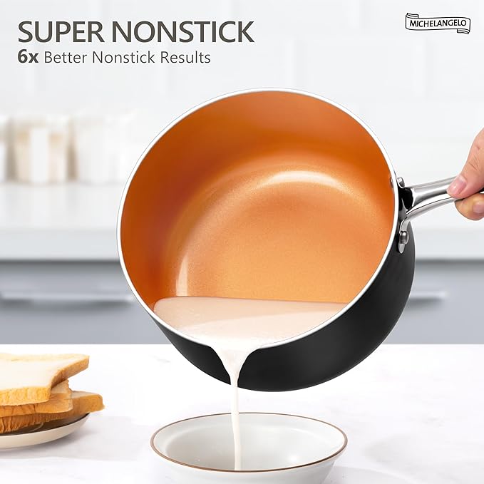 MICHELANGELO 4 Quart Saucepan - Image 2