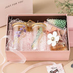 NETANY 1 Pack Glass Cups with Bamboo Lids and Straws 16 oz, Gifts - Image 3