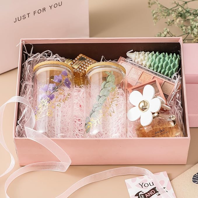 NETANY 1 Pack Glass Cups with Bamboo Lids and Straws 16 oz, Gifts - Image 3