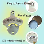 Old Style Wall Mounted Bottle Opener, Rustic Silver Rustproof Screw in Wall - Image 6