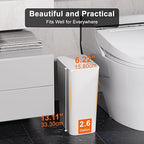 N. NETDOT 3 Pack 2.6 Gallon / 10L Bathroom Trash Can - Image 2