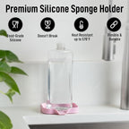 Zulay Kitchen Small Silicone Sponge Holder – Space-Saving Sink Organizer Tray - Image 2