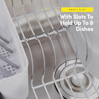 Sweet Home Collection Metal 2 Piece Dish Drying Rack Set Drainer - Image 5