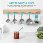 Bopei Measuring Cups and Spoons Set Stainless Steel 10 Piece - Image 5