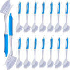 Hsei 20 Pcs Blue Kitchen Scrub Dish Brush Bulk by Hsei