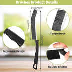 Crevice Cleaning Brush, Bathroom Gap Brush, Grout Brush, Hard Bristle Cleaning - Image 5