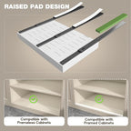 Seinloes 2 Pack Pull Out Cabinet Organizer 18" Deep, Full Extension 3 Slide - Image 2