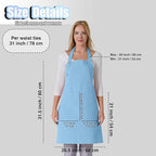 TOSHE Kitchen Apron Waterdrop Resistant Cotton Apron - Image 5