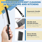 Crevice Cleaning Brush Set – Hard Bristle Gap Cleaning Tool - Image 4