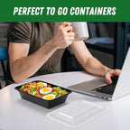 Dealusy 50 Pack 38 oz Meal Prep Containers Reusable - Image 7