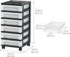 IRIS USA Craft Plastic Organizers and Storage, Rolling Storage Cart - Image 3