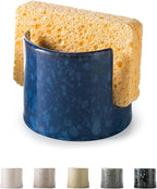 Zoeeker Kitchen Sponge Holder, Ceramic Sponge Organizer Scrubby Holder Sink by LAUCHUH