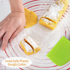ALLTOP Bowl Spatula & Bench Scraper, Flexible Plastic Multipurpose Kitchen - Image 6