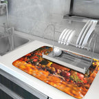 Fall Harvest Pumpkin Dish Drying Mat - Image 5