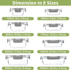 HOMBERKING 8 Pack Glass Food Storage Containers - Image 2