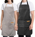 2 Pack Kitchen Cooking Aprons, Soft Aprons by Cardkiss