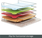 mDesign 5 Slot Pot and Pan Rack — Metal Wire Rack - Image 6