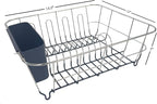 Dish Drying Rack & Cutlery Holder 2 Piece Set Compact Sink-Fitting Dish Drainer - Image 2