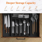 Lifewit Silverware Drawer Organizer, Expandable Utensil Tray - Image 4