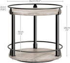 YATINEY Lazy Susan Organizer, Rotating Spice Rack, 2 Tier Spice Turntable - Image 7