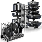 Pots and Pans Organizer Under Cabinet by KOMFORA