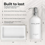 White Glass Soap and Lotion Dispenser Set by Brighter Barns - Image 3