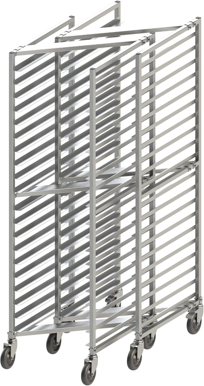 Winco Aluminum Sheet Pan/Bun Rack, Nesting Style, 20 Tier - Image 2