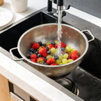 304 Stainless Steel Colander, Micro-Perforated 3-Quart Strainer - Image 4