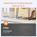ORDORA 2 Pack Cutting Board Holder Stand Rack Organizer - Image 3