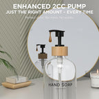 Hand and Dish Soap Dispenser Set, 16oz Glass Bottles - Image 5