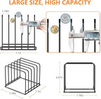 KORRTFID Kitchen Cabinet Organizer, Steel Cookware Holder, Divided Holder - Image 2