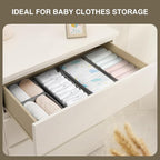 DIMJ Drawer Organizers Clothes, Fabric Closet Organizers and Storage, Shallow - Image 3