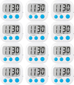 12 Pack Digital Kitchen Timers for Cooking Magnetic Timer for Cooking Loud by AOUCE