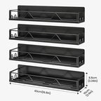 Mystozer 16.9 Inch Wide Large Capacity Magnetic Spice Rack - Image 7