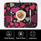 Happy Valentine's Day Kitchen Drying Mats - Image 4