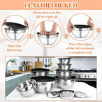 21PCS Mixing Bowls with Lids Set - Image 6