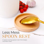 STYLED SETTINGS White Ceramic Utensil Holder - Image 4