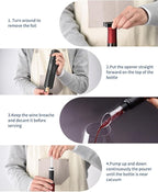 CIRCLE JOY Electric Wine Bottle Opener Set Rechargeable Wine Corkscrew Cordless - Image 4