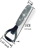 Handcrafted Silver Crystal Bling Beer Opener – Sparkle Diamond Bottle Openers - Image 7