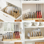 Housolution Bamboo Pot and Pan Organizer - Image 5